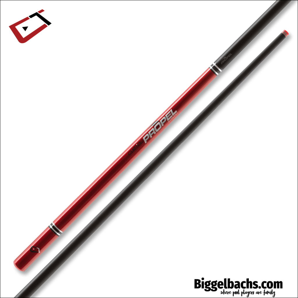 Cuetec Cynergy Ruby Red Propel Carbon Fiber Jump Cue Biggelbachs