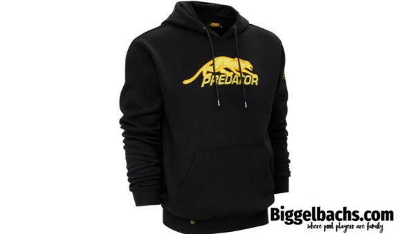 Predator Black Pull-over hoodie front yellow cat