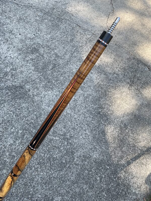 Elliott (Figured Handle w Copper) Pool Cue | Biggelbachs