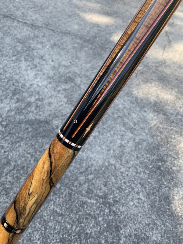 Elliott (Figured Handle w Copper) Pool Cue | Biggelbachs
