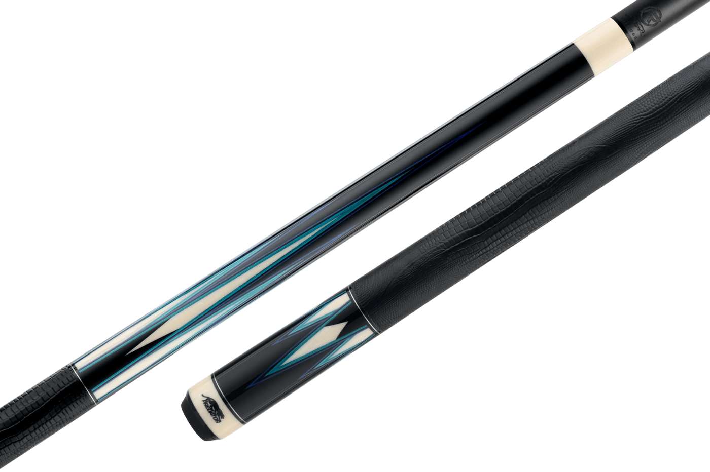 PREDATOR TRUE SPLICE 16 LEATHER WRAP Blue/Teal + Revo Shaft