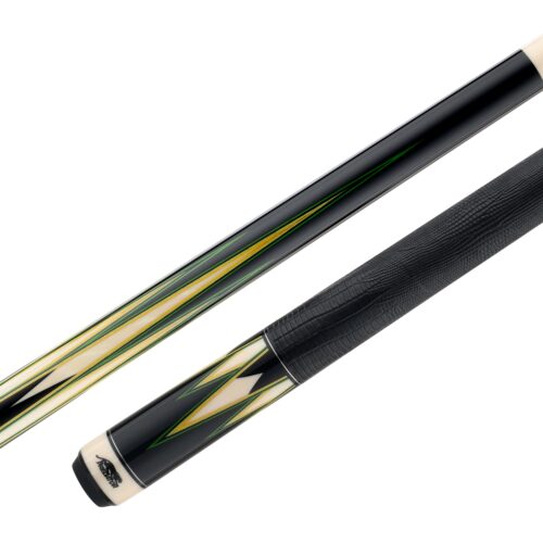 PREDATOR TRUE SPLICE 16 LEATHER WRAP Green/Yellow + Revo Shaft