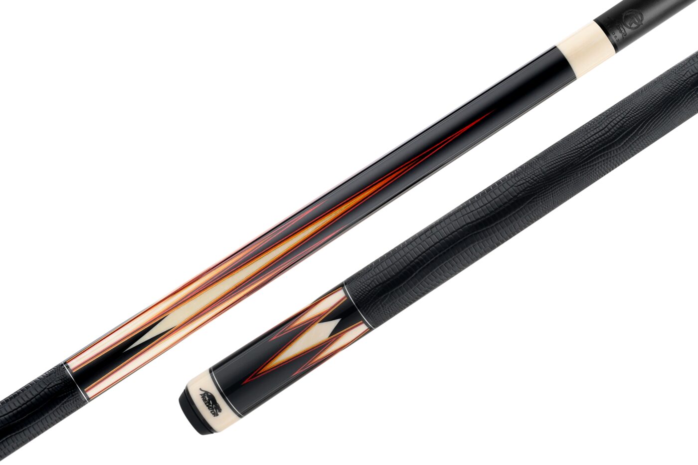 PREDATOR TRUE SPLICE 16 LEATHER WRAP Red/Orange + Revo Shaft