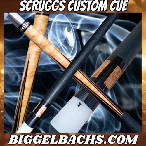 Scruggs (Elephant Ear Wrap) Pool Cue