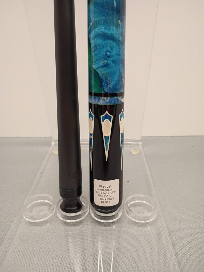 Jacoby Blue Burl Pool Cue - Image 5