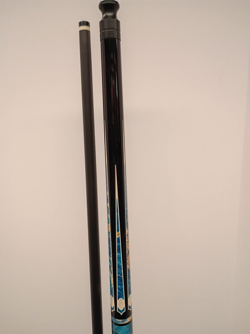Jacoby Blue Burl Pool Cue - Image 3
