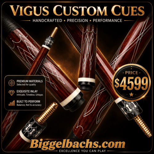 Vigus (Silver & Scallops) Pool Cue