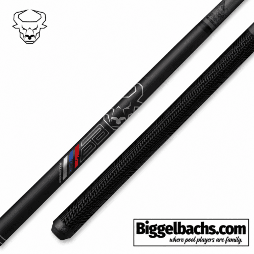 Bull Carbon Gun Metal Gray Break Cue with Sport Grip