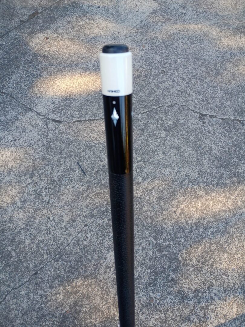 Cohen Custom Pool Cue – Baby Blue Veneers | Ebony & Curly Maple - Image 4