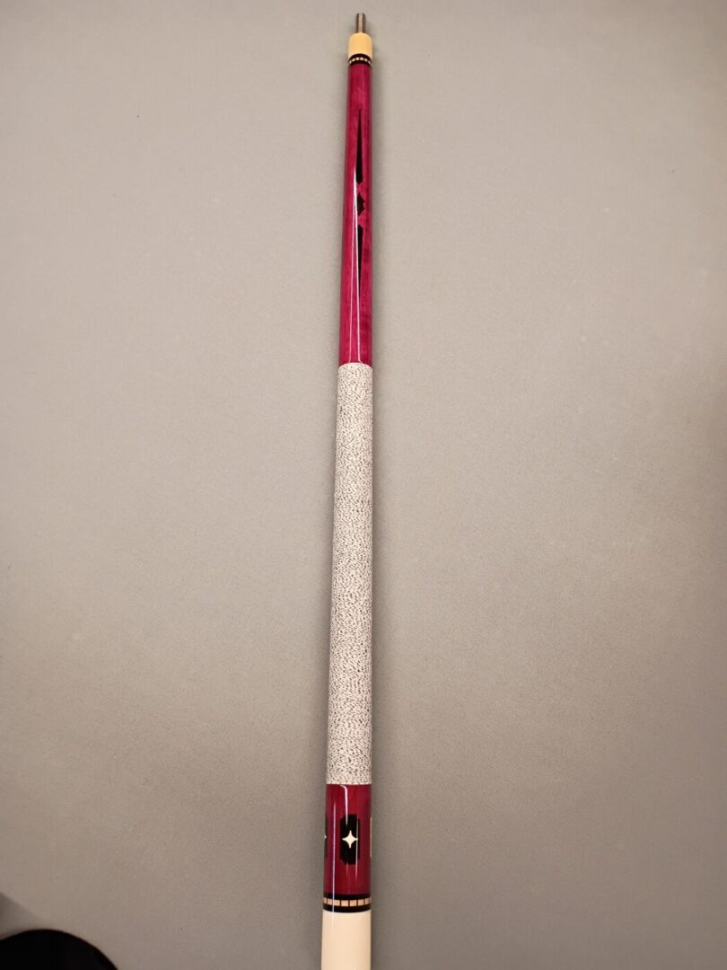 Burt Schrager Custom Pool Cue – Purpleheart, 4 Floating Points - Image 9