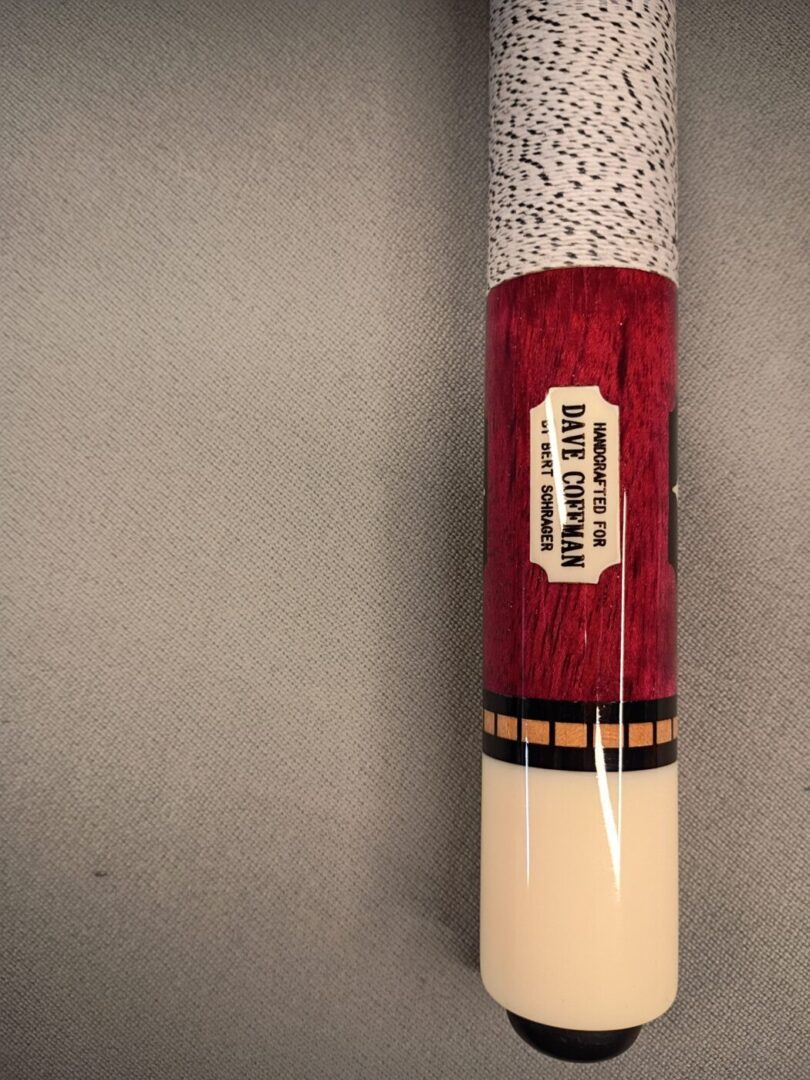 Burt Schrager Custom Pool Cue – Purpleheart, 4 Floating Points - Image 6