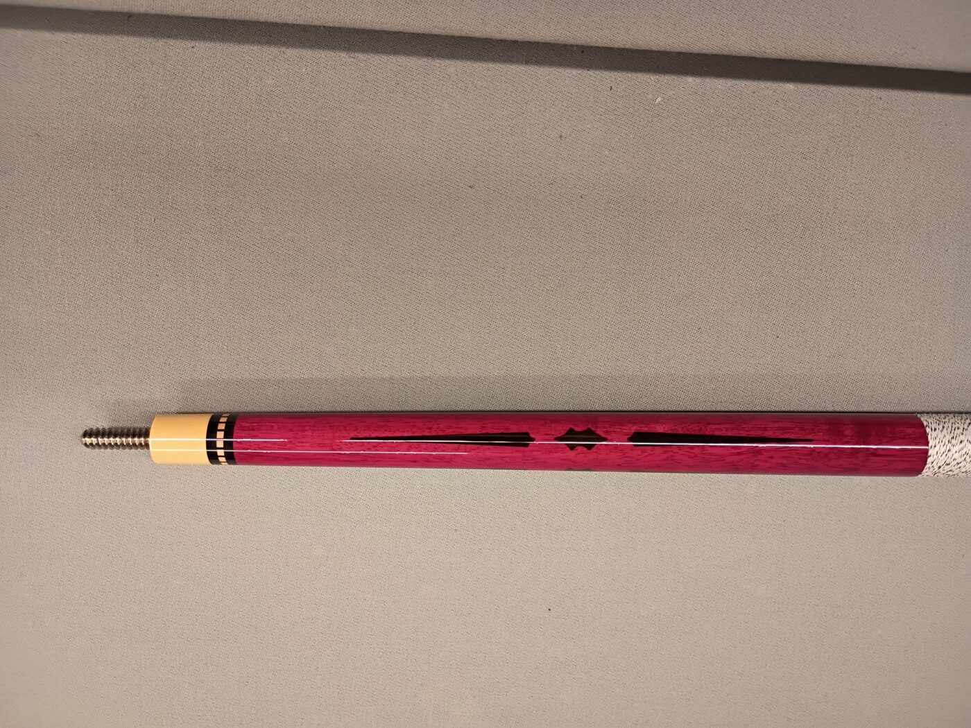 Burt Schrager Custom Pool Cue – Purpleheart, 4 Floating Points - Image 5