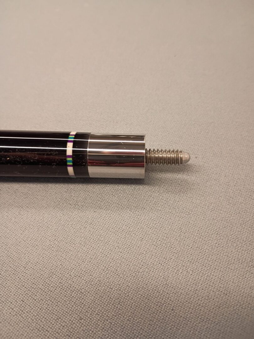 Runde 24 Custom Pool Cue – Ebony, 4 Bridged Points, Abalone Inlays - Image 12