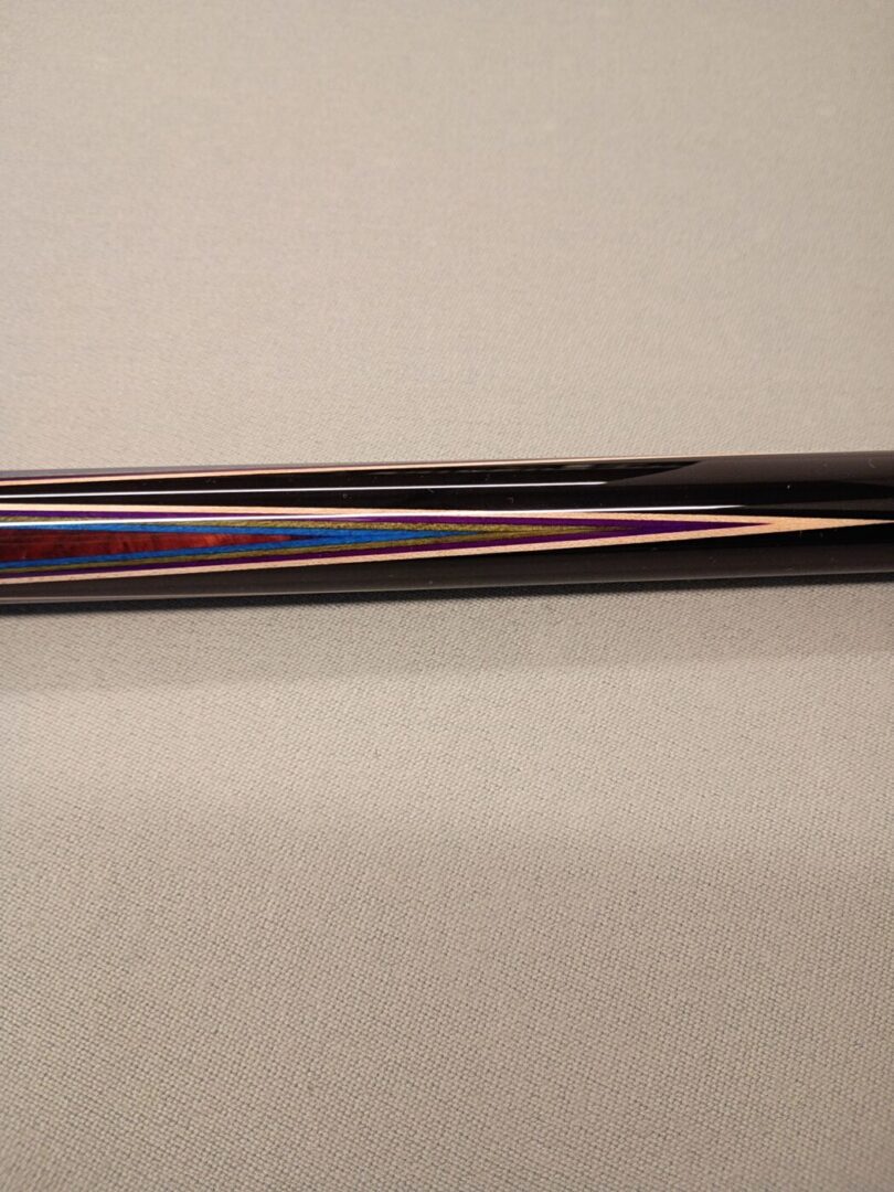 Runde 24 Custom Pool Cue – Ebony, 4 Bridged Points, Abalone Inlays - Image 9