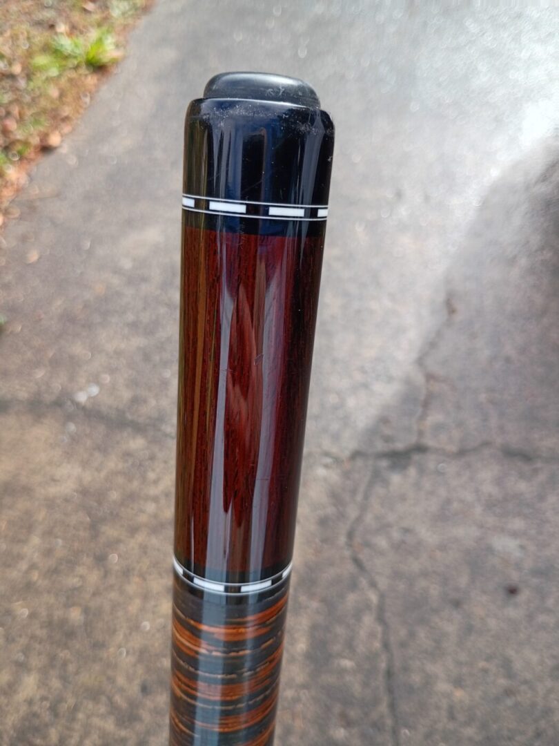 Nitti Custom Pool Cue – Four-Point Maple, Stacked Leather Wrap - Image 7