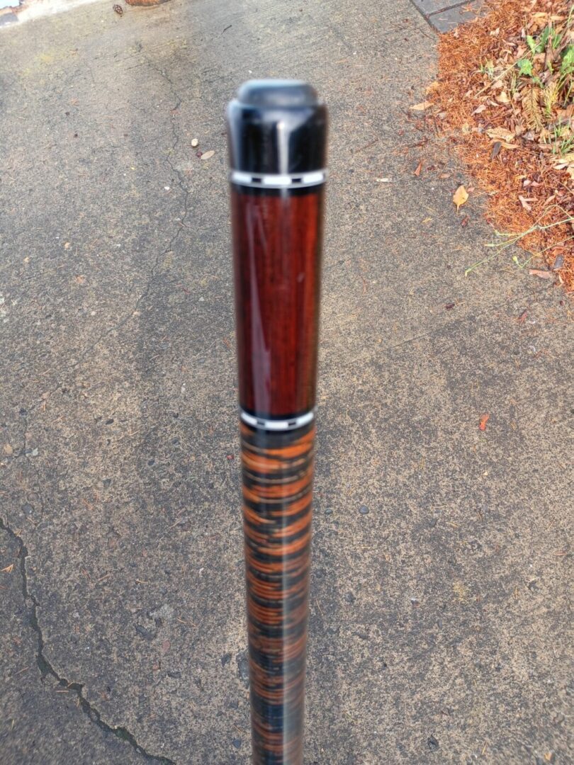 Nitti Custom Pool Cue – Four-Point Maple, Stacked Leather Wrap - Image 6