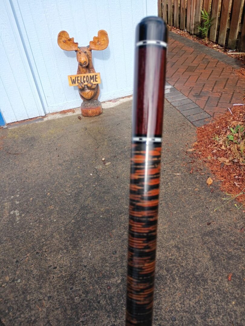 Nitti Custom Pool Cue – Four-Point Maple, Stacked Leather Wrap - Image 5