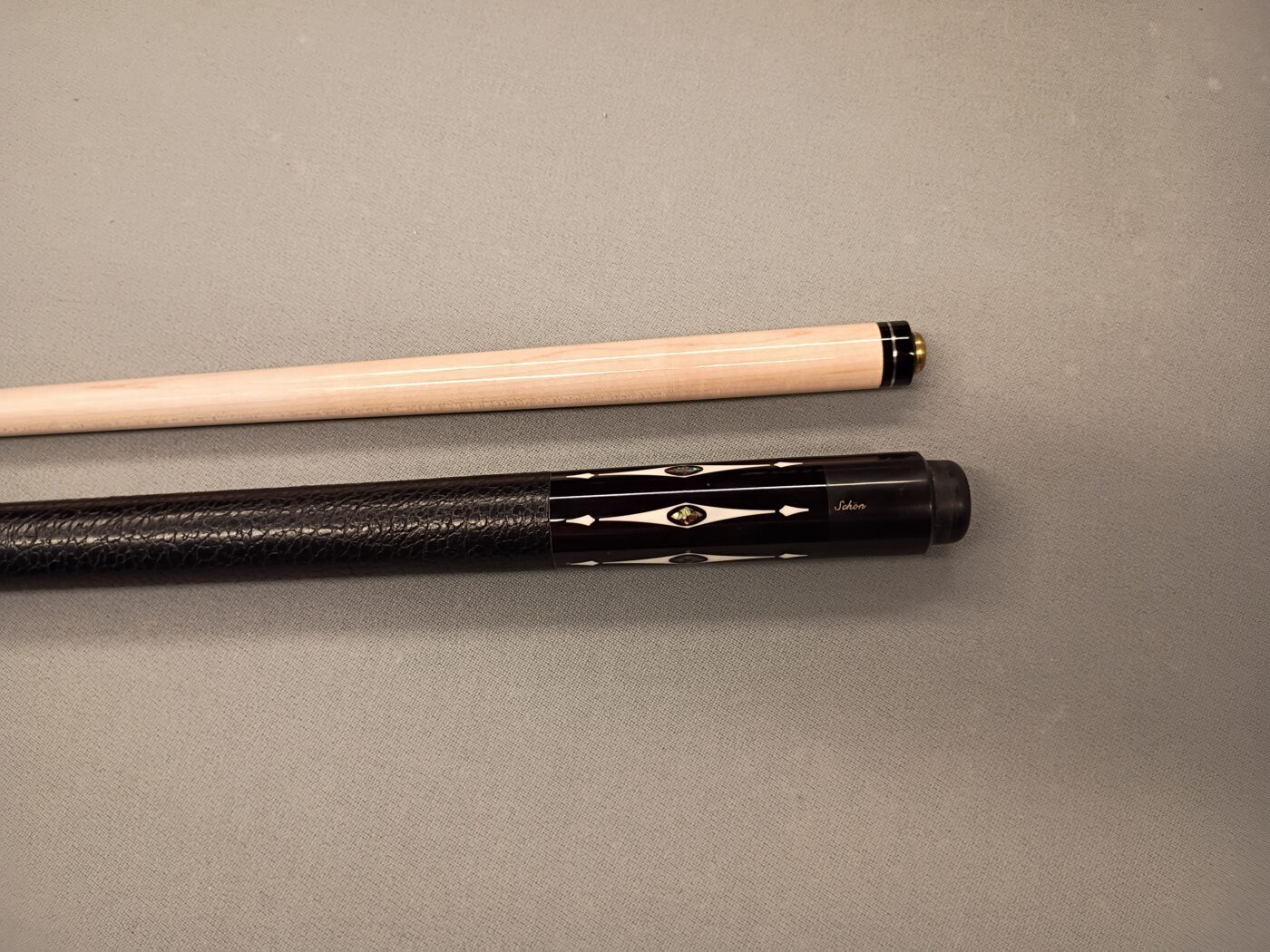 Schon Custom Cue – Six Points, Birdseye Maple & Mother-of-Pearl - Image 16