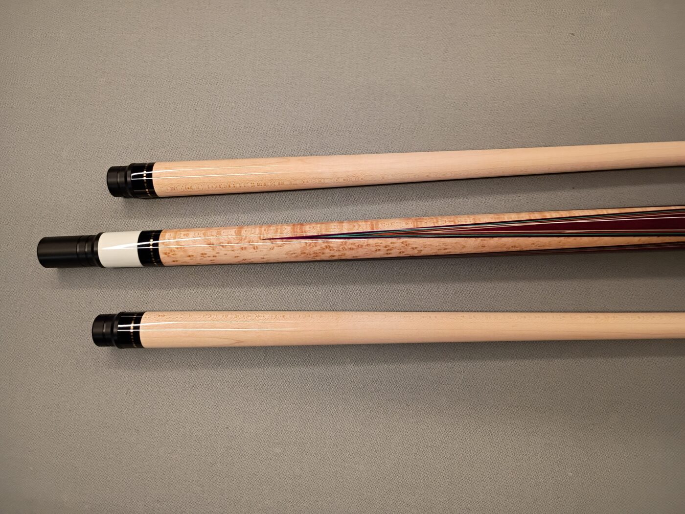 Vigus Custom Cue – Purpleheart Full Splice, 4 Bridged Points - Image 16