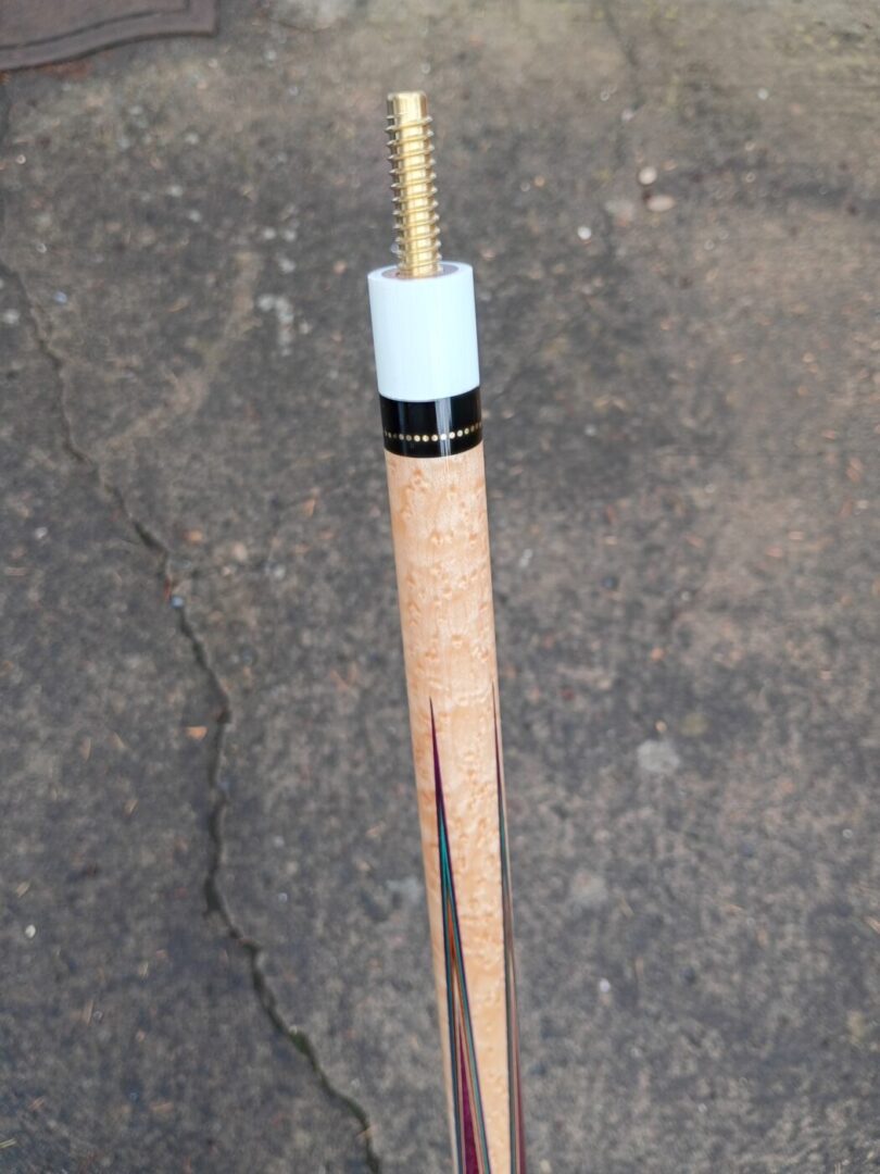 Vigus Custom Cue – Purpleheart Full Splice, 4 Bridged Points - Image 14