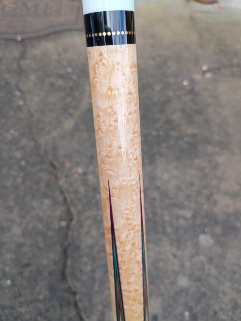 Vigus Custom Cue – Purpleheart Full Splice, 4 Bridged Points - Image 12