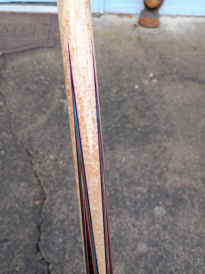 Vigus Custom Cue – Purpleheart Full Splice, 4 Bridged Points - Image 10