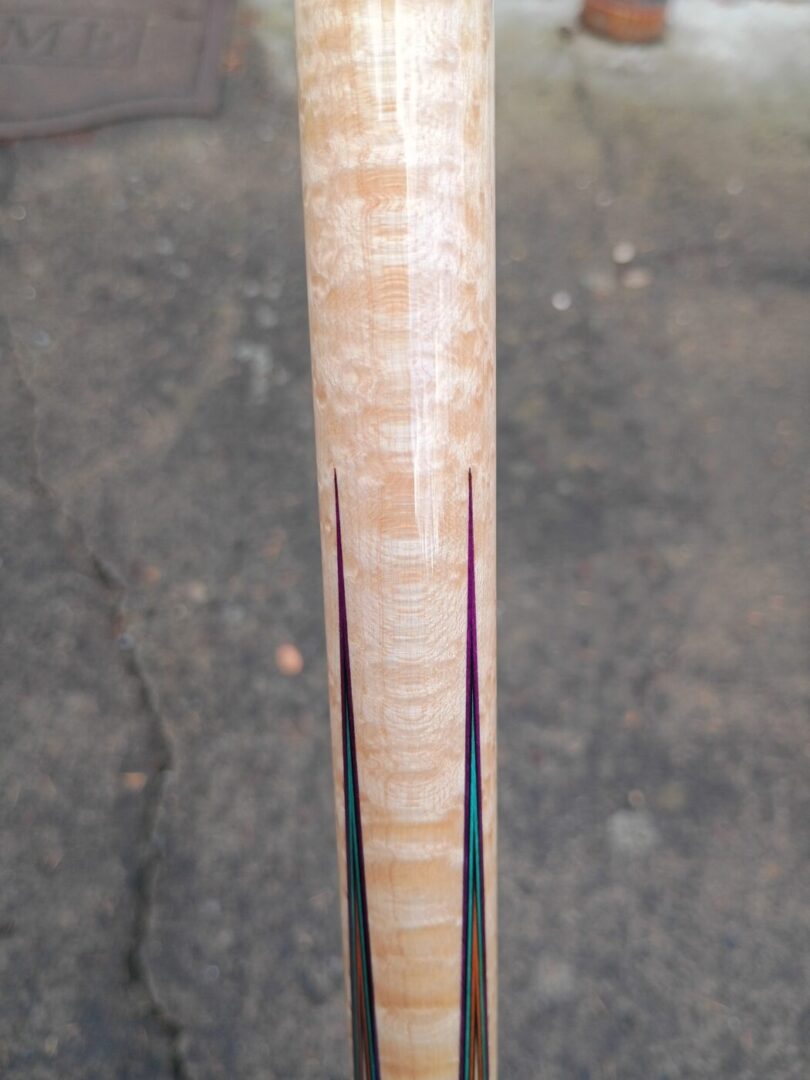 Vigus Custom Cue – Purpleheart Full Splice, 4 Bridged Points - Image 9