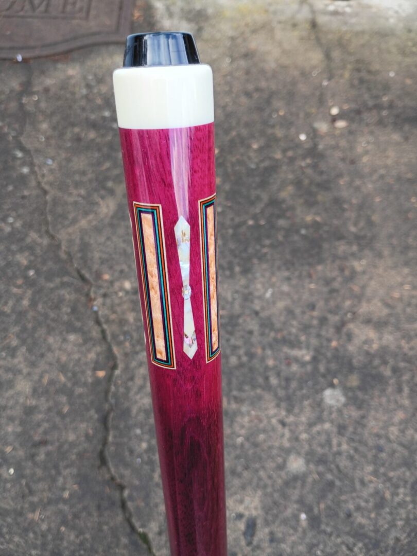 Vigus Custom Cue – Purpleheart Full Splice, 4 Bridged Points - Image 5