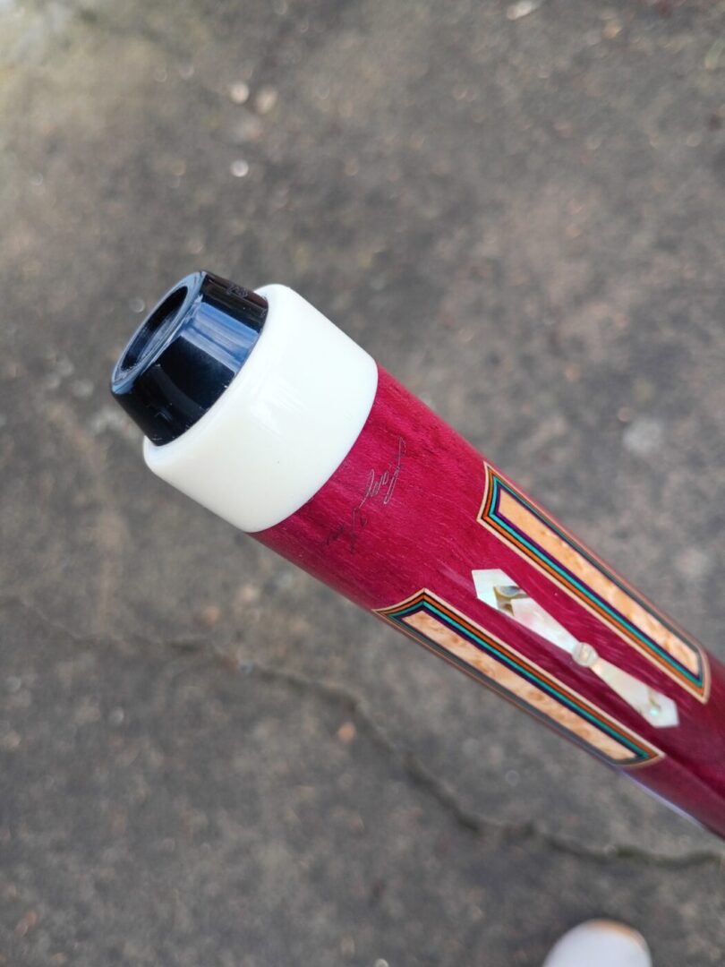 Vigus Custom Cue – Purpleheart Full Splice, 4 Bridged Points - Image 3