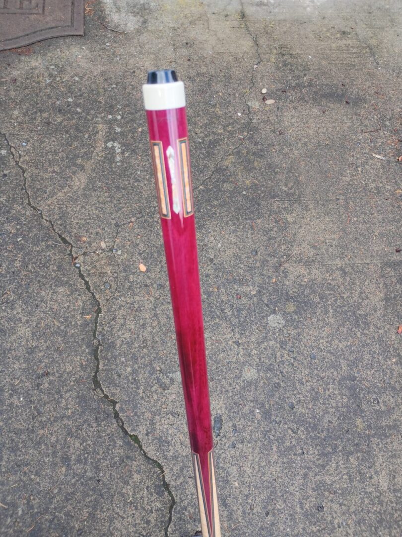 Vigus Custom Cue – Purpleheart Full Splice, 4 Bridged Points - Image 2