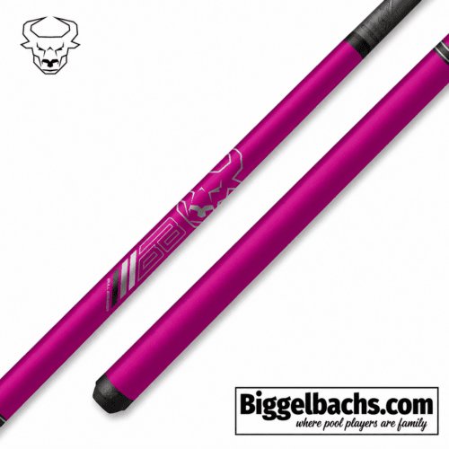 Bull Carbon Pink Wrapless Break Cue with Carbon Fiber Shaft