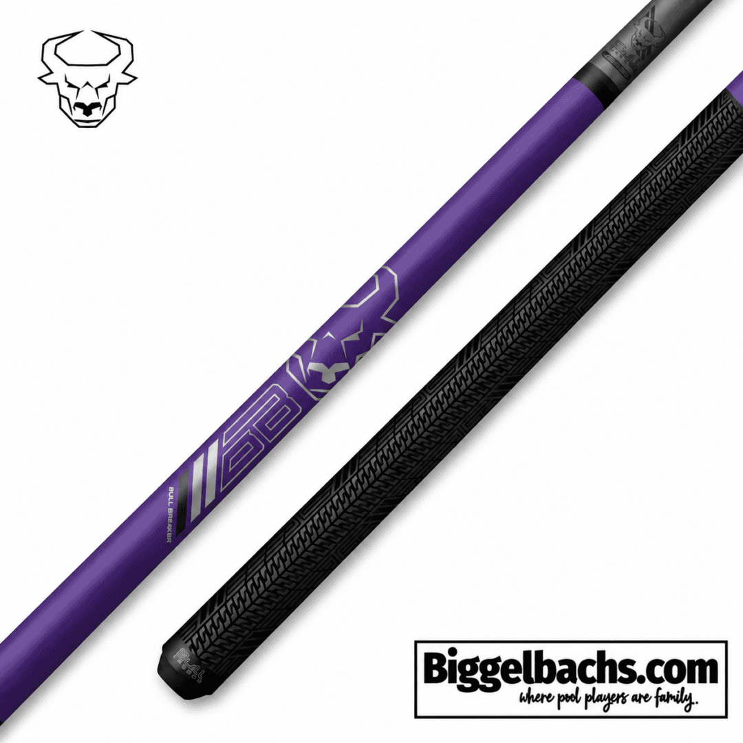 Bull Carbon BCBBPLW Purple Break Cue with Carbon Fiber Shaft