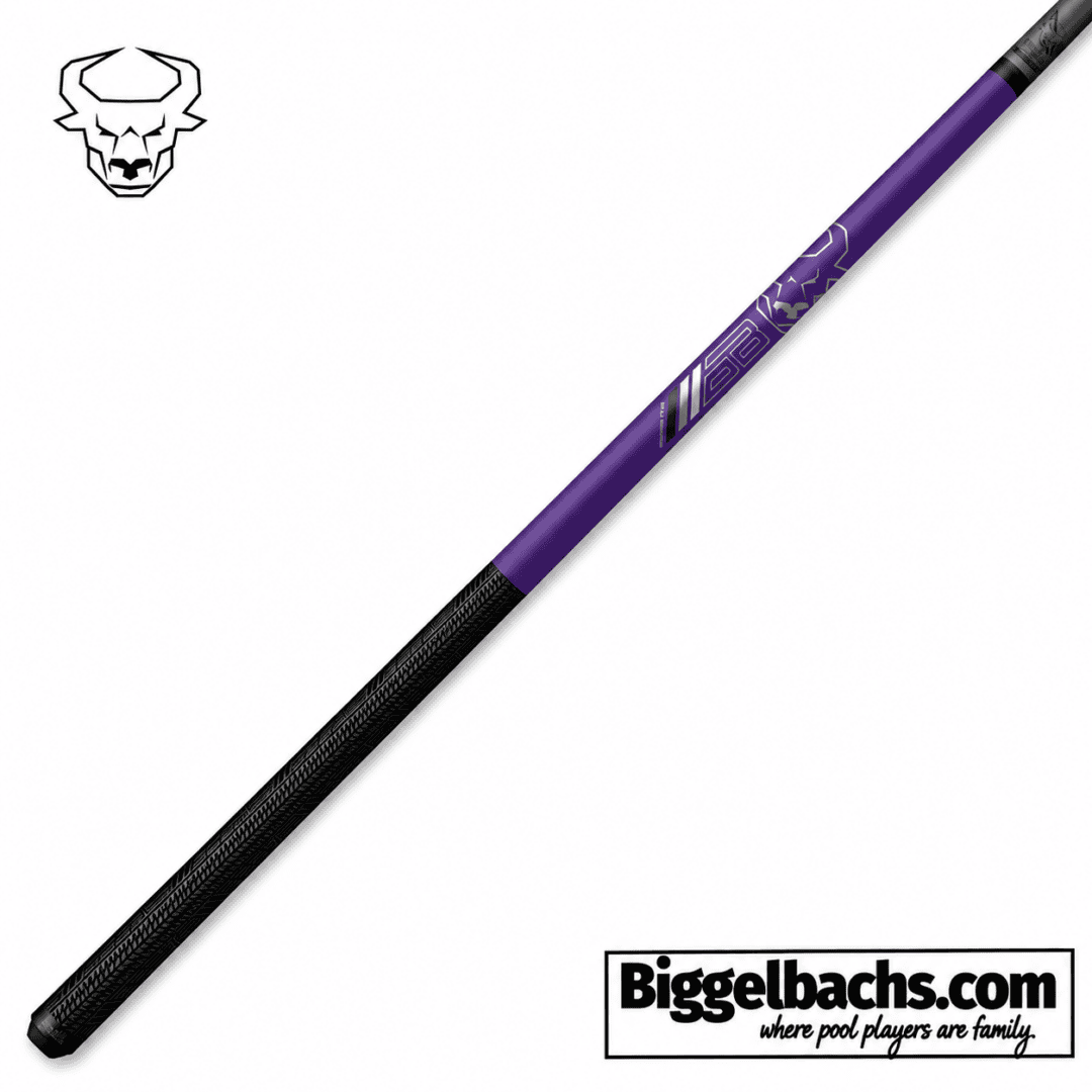Bull Carbon BCBBPLW Purple Break Cue with Carbon Fiber Shaft - Image 2