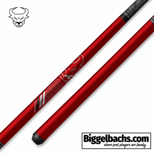 Bull Carbon BCBBRDN Carbon Fiber Break Cue – Red No Wrap